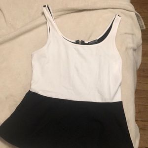 Black and white shirt